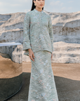 Qaireen Modern Kurung Summeraya 2026 in Mint Green