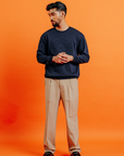 Cleo Sweatshirt in Navy Blue