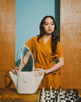 Rikka Tote Bag in Ivory