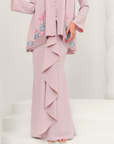 Nyaman Modern Kurung Summeraya in Dusty Pink