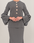 Indah Modern Kurung Summeraya in Black