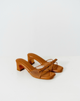 Clara Block Heels in Caramel