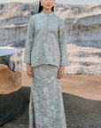 Qaireen Modern Kurung Summeraya 2026 in Mint Green