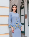Murni Modern Kurung Summeraya in Baby Blue