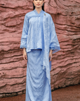 Alyssa Modern Kurung Summeraya 2026 in Light Blue