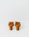 Clara Block Heels in Caramel