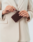 Signature Card Holder in Dark Brown