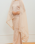 Wardina Bridal Modern Kurung in Rose Gold