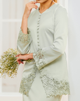 Kartika Bridal Modern Kurung in Mint Green