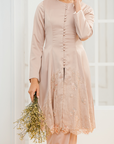 Elena Bridal Modern Kurung in Rose Gold