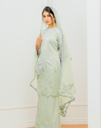 Melati Selendang Organdy in Mint Green