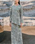 Alia Modern Kurung Summeraya 2026 in Sage Green