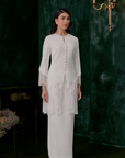 Astari Bridal Long Kebaya in Off White