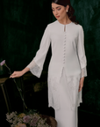 Astari Bridal Long Kebaya in Off White