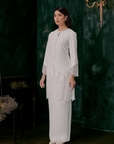 Astari Bridal Long Kebaya in Off White