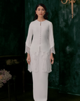 Astari Bridal Long Kebaya in Off White