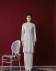 Azara Bridal Long Kurung in Off White