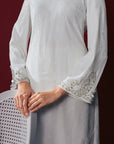 Azara Bridal Long Kurung in Off White