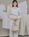 Norri Convertible Shoulder Bag by Rico Rinaldi in Beige