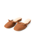 Dipta Denim Mules in Brown