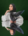 Semaya Scarves in Charcoal