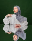 Semaya Scarves in Cool Grey