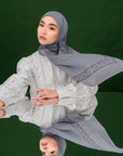 Semaya Scarves in Cool Grey