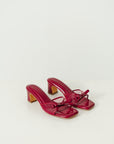 Clara Block Heels in Wine