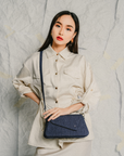 Leo Denim Bag in Dark Blue
