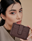 Riri Small Wallet in Dark Brown