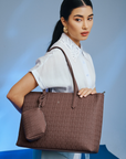 Jiro Tote Bag in Dark Brown