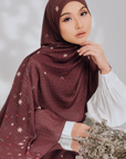 Hanami Shawl in Dark Mahogany