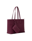 Jiro Tote Bag in Dark Maroon