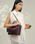 Tiju Bag in Dark Burgundy