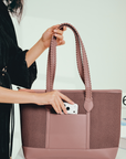 Nirina Tote Bag in Deep Blush