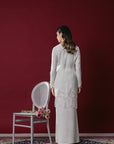 Feena Bridal Long Kurung in Off White