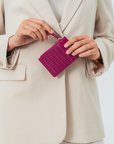 Signature Card Holder in Fuschia