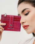 Teo Small Wallet in Fuschia