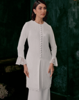 Gita Bridal Long Kebaya in Off White