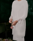 Gita Bridal Long Kebaya in Off White