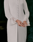 Gita Bridal Long Kebaya in Off White