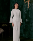 Imaan Bridal Long Kurung in Off White