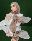 Semaya Scarves in Latte