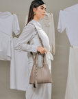 Norri Convertible Shoulder Bag in Espresso Brown