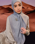 Amaya Scarve in Light Grey