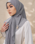 Rivora Embossed Square in Light Grey