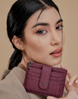 Riri Small Wallet in Maroon