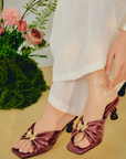 Daiyan Shoes in Maroon