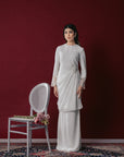 Muneera Bridal Modern Kurung in Off White