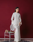 Nazeera Bridal Modern Kurung in Off White